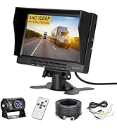 Inefala Wired AHD Backup Camera System, IP69 Metal Camera, Night Vision, 7