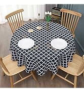 AooHome Faric Tablecloth, Spill-Proof Water Repellent Table Cover Geometric Design for BBQs, Mach...