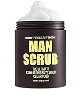 Body Prescriptions Body Scrub for Men- Ultimate Exfoliating Scrub Infused with Cedarwood, Men’s B...