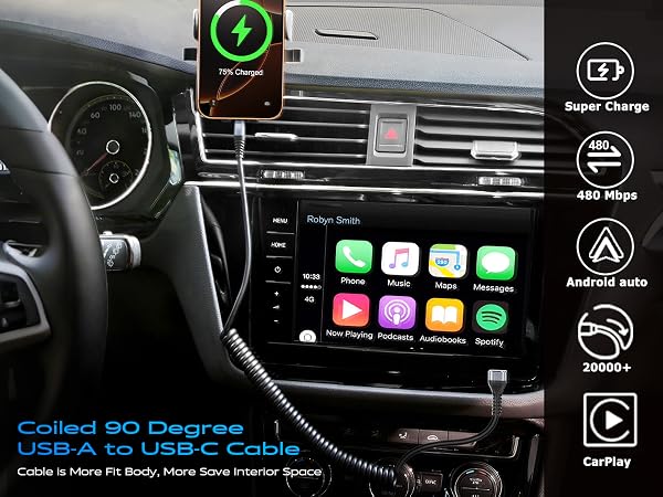90 degree usb c cable