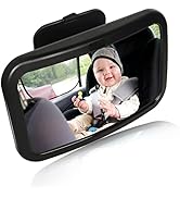 Mluchee Baby Car Mirror, Car Seat Mirror for Rear Facing Infant with Wide Crystal Clear View, Fir...