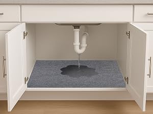 Drymate Under Sink Mat Absorbent Waterproof Cabinet Shelf Drawer Liner USA debajo del fregadero