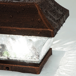 wateproof solar post cap lighting