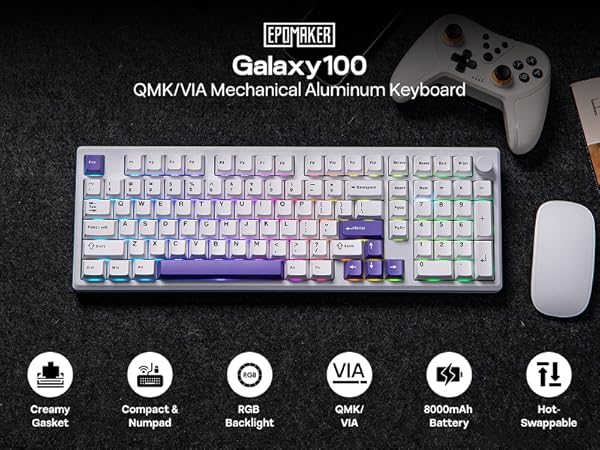 Galaxy100 wireless gaming keyboard