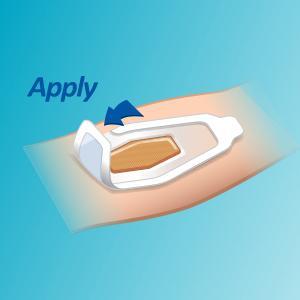 Nexcare Waterproof Bandages apply to wound