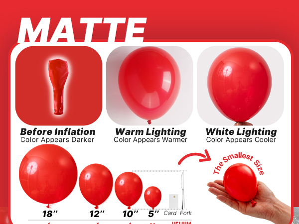 PartyWoo Red Balloons