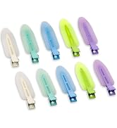 Cptots 10 Pcs Creaseless No Crease No Bend Flat Hair Clips For Styling Non Slip Makeup Clips For ...