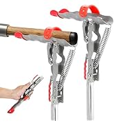 AMGSH Automatic Spring Fishing Rod Holder, 2 Pack Stainless Steel Fishing Rod Stand, Adjustable T...