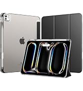 MoKo for iPad Pro 13 Inch Case (M5/M4) 2025/2024 with Pencil Holder, Slim Light Trifold Smart Cov...