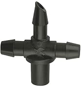 Rain Bird BT25/10PS Drip Irrigation Universal 1/4" Barbed Tee Fitting, 1/4" Drip Tubing, 10-Pack,...