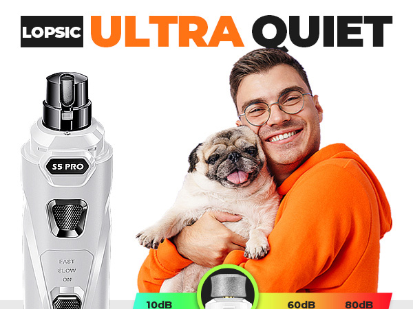 ultra quiet dog nail trimmer kit