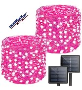 Solar String Lights Outdoor, 2-Pack Total 80FT 200 LED Solar Christmas Twinkle Lights Outside Wat...