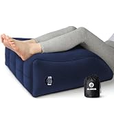 Wedge Pillow for Sleeping - Inflatable Leg Elevation Pillow for Swelling,Circulation,Leg & Back P...