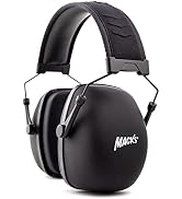 Mack's Maximum Protection Shooting Earmuffs - 30 dB Highest NRR - Comfortable, Fully Adjustable, ...