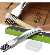 Shred Silk the Knife Stainless Steel, 2024 New Stainless Steel Onion Cutter, Ergonomic Onion Slic...