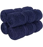 American Soft Linen Washcloths for Bathroom, 100% Turkish Cotton Washcloth Set of 4, 13x13 in Sof...