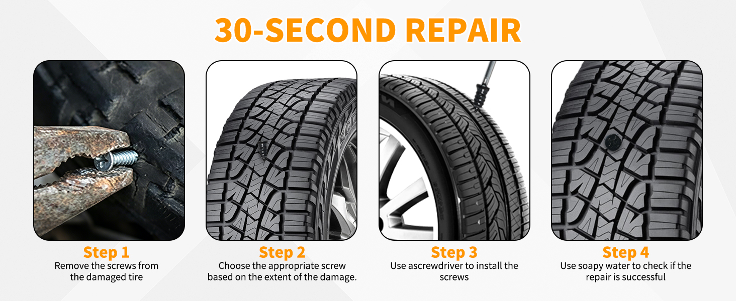 self sealing tire repair screws,screw type tire plug kit,tire puncture repair kit,tire plug screw