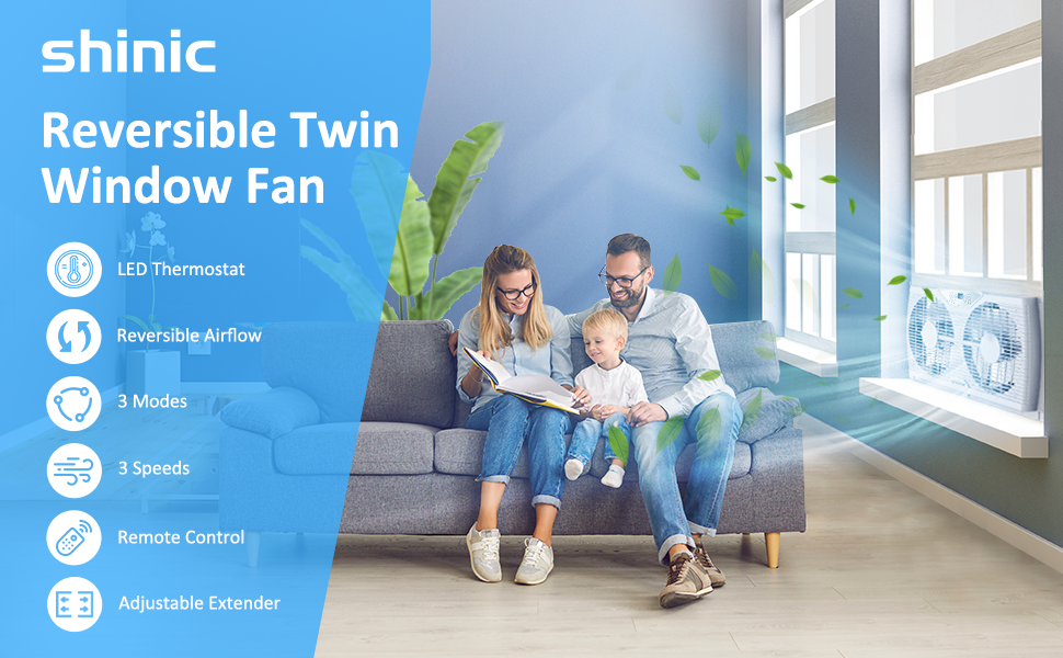 window fan with thermostat