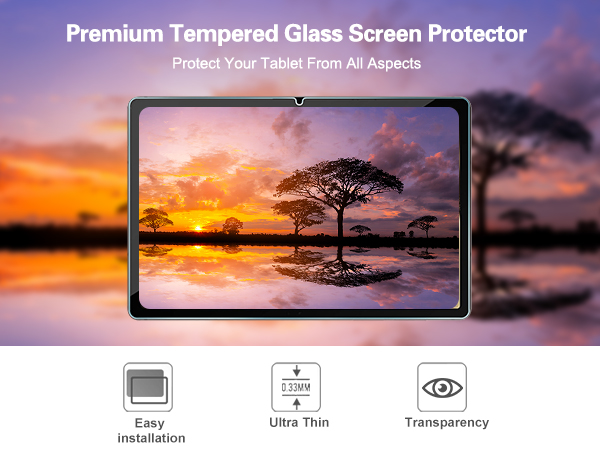Screen Protector for Galaxy Tab A11+ / A9+ 5G 11" with Camera Lens Protector