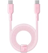 VELVET CAVIAR 6ft USB-C to USB-C Cable, 240W Fast Charging Cable | Strawberry Milk Pink | Durable...