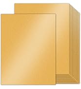 24 Sheets Gold Shimmer Cardstock 8.5 x 11 Metallic Paper, Goefun 80lb Card Stock Pearlescent Pape...