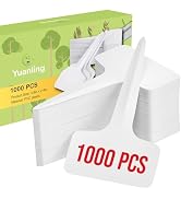 Plant Labels 1000Pcs Yuanling Plant Labels T-Type Plastic Garden Tags Waterproof Plant Sign Stake...
