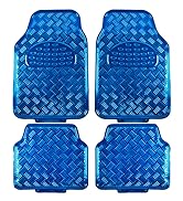 BDK Blue Metallic Car Floor Mats