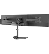 WALI Triple Monitor Stand, Free Standing for 13-27 inch Screens,up to 22lbs | 3 monitor stand for...