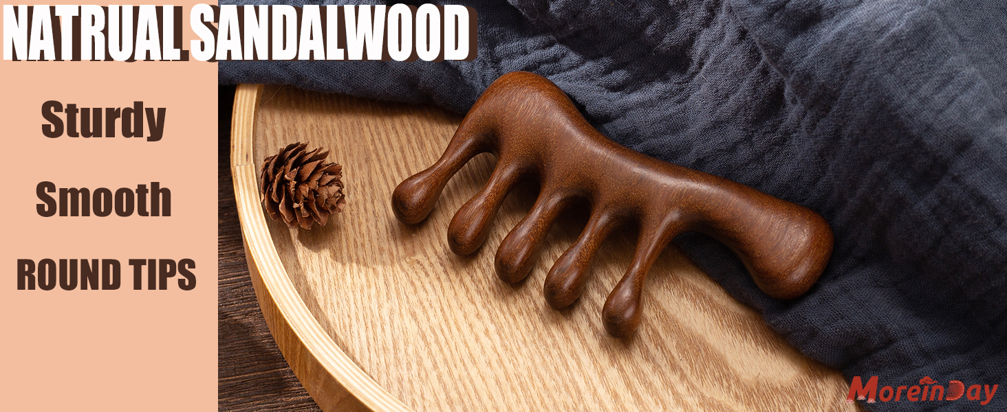 wooden massage comb