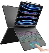 HOTLIFE Keyboard Case for iPad Air 13 inch (M4/M3/M2, 2026/2025/2024), Multi-Touch Trackpad Backl...