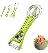 Choxila 5-in-1 Melon Baller Scoop Set, Stainless Steel Melon Baller Melon Cutter & Carving Tools ...