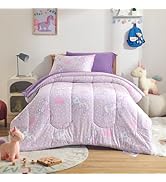 SLEEP ZONE Kids Comforter Set Full/Queen Size, Jersey Knit 7 Pieces Bedding, Super Soft and Breat...