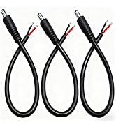 0.8FT 5.5mm x 2.5mm Male DC Power Cable 16AWG DC 12V Connector Suitable for Closed-Circuit Televi...