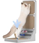 Goosheep Cat Scratching Post Cat Scratching Board,2-in1 L Shaped Cats Cardboard Scratcher with Bo...