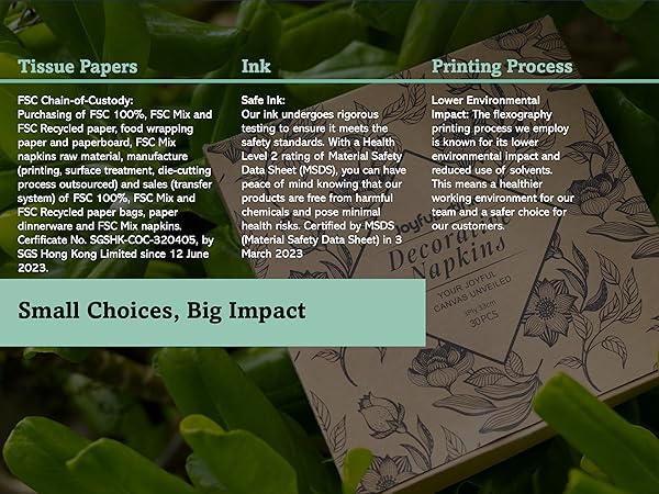sustainablity information