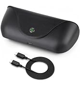 Portable Glasses Charging Case Compatible with Ra-y-Ban Me-ta Oa-kley HSTN | 3000mAh Wireless Cha...
