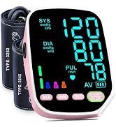 Upper Arm Electronic Blood Pressure Monitor Pink