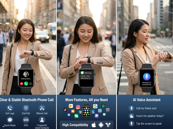 Clear call quality, supports voice control, and synchronized information.