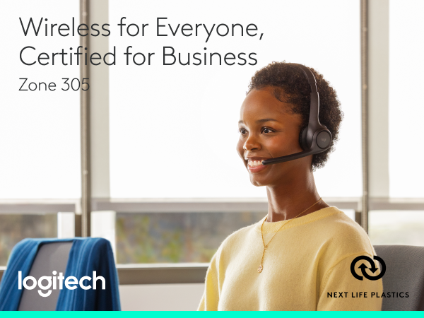 Logitech Zone 305 for Business Wireless Bluetooth Headset With Microphone
