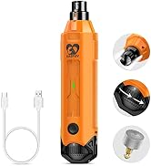 Casfuy 6-Speed Dog Nail Grinder - Newest Enhanced Pet Nail Grinder Super Quiet Rechargeable Elect...