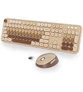 Vumilstek Cute Green Keyboard and Mouse Combo Wireless(US-GS108 Coffee)