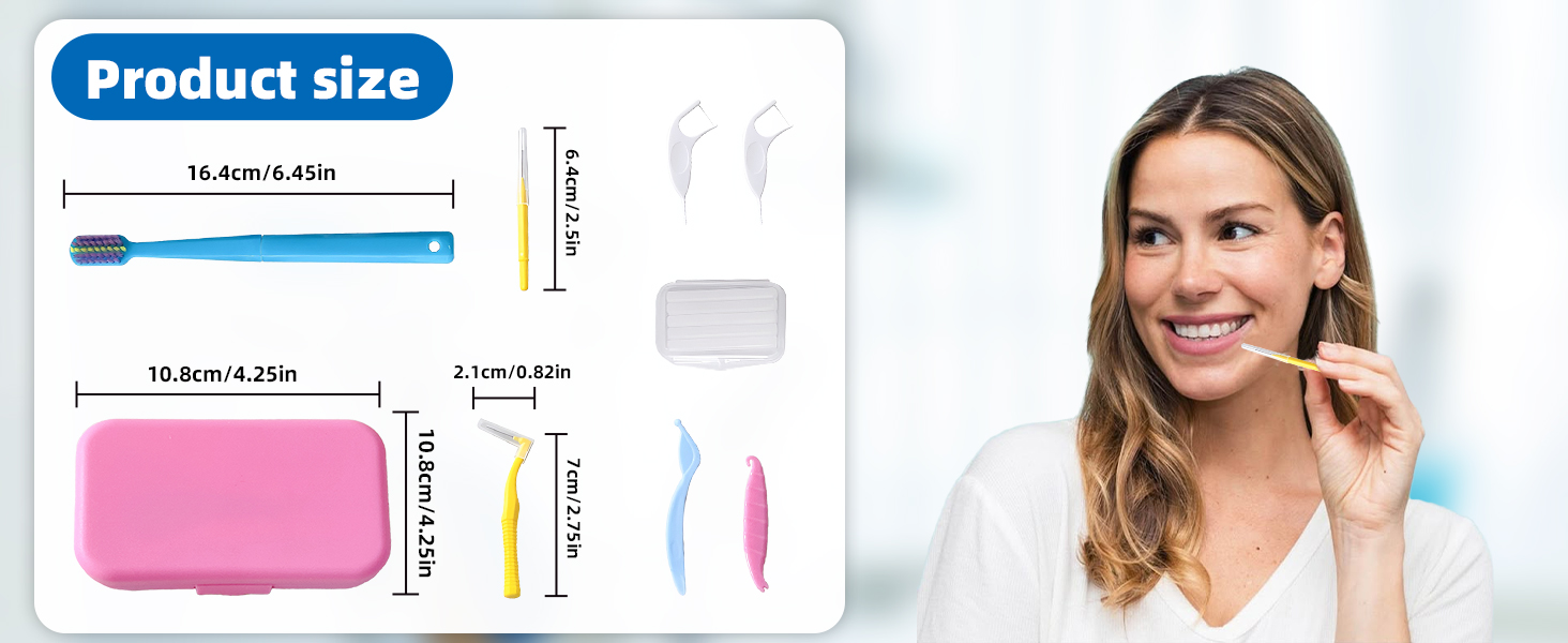 6-in-1 Orthodontic Oral Care Kit with Case