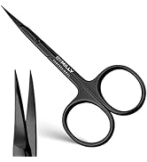 By MILLY Cuticle Scissors, Curved Blades, Titanium Series, High Carbon Stainless Steel, Hand Shar...