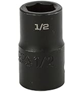 Proferred S32016 1/2" Drive SAE Socket, 1/2" Impact 6 Point