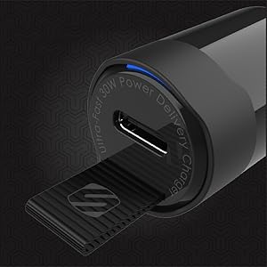 close up of USB-C port