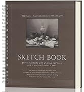 Sketch Book 9x12 - Sketchbook for Drawing - 100 Sheets (68 lb/100gsm),Drawing Pad with Sided Spir...