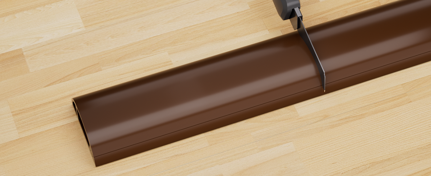 Floor Cord Cover Cable Protector easy to cut