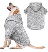Dog Sweaters for Large Dogs,Dog Hoodie Fleece Pet Sweater Soft Clothes Sweatshirt with Pocket Pet...