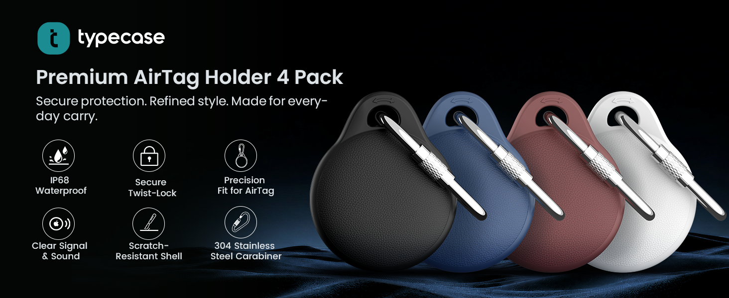 typecase airtag holder 4 pack