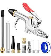13 Pcs Air Nozzle Blow Gun Kit, 2-Way Connection Air Blower Gun with 1/4 IN Standard Quick Fittin...